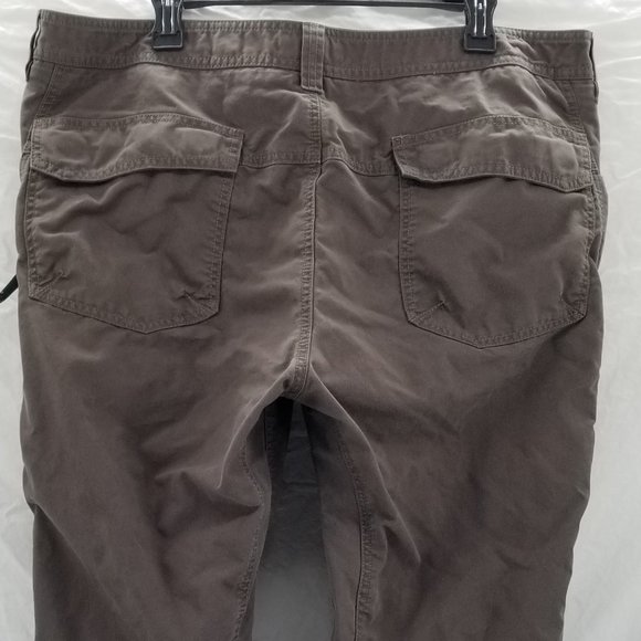 LL Bean Pants Mens Brown Riverton Utility Workwear Hiking Articulated Knee 40x32 - Picture 7 of 11